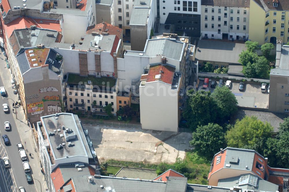 Berlin aus der Vogelperspektive: Wohngebiet an der Brunnenstrasse 194 in 10119 Berlin