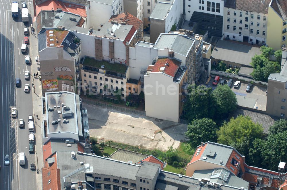 Luftbild Berlin - Wohngebiet an der Brunnenstrasse 194 in 10119 Berlin