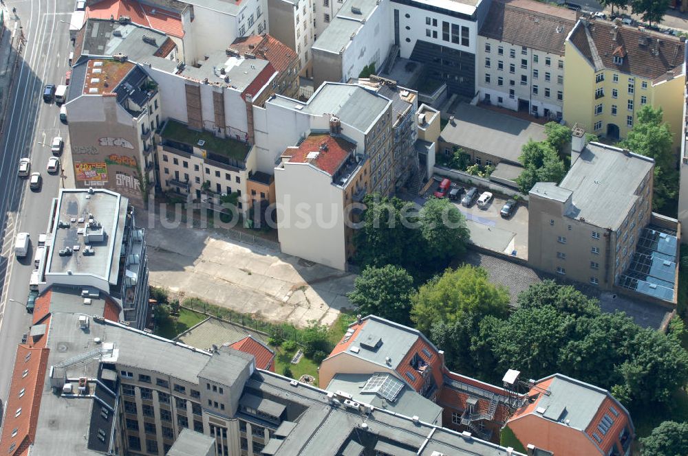 Luftaufnahme Berlin - Wohngebiet an der Brunnenstrasse 194 in 10119 Berlin