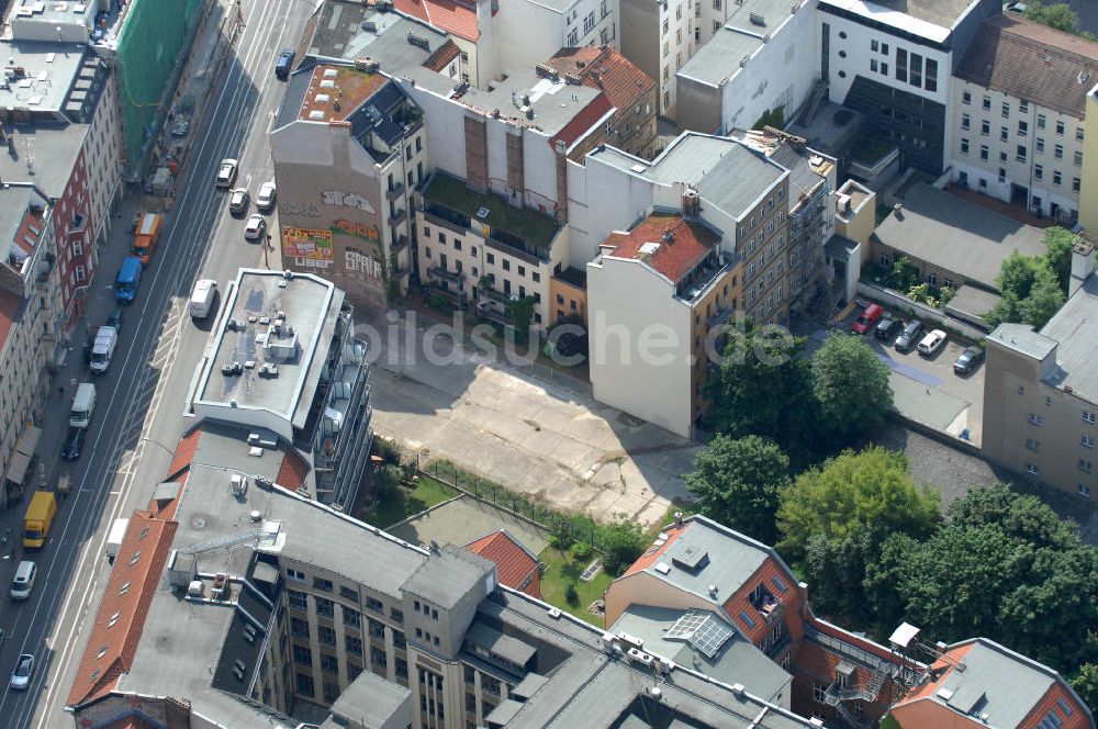 Berlin von oben - Wohngebiet an der Brunnenstrasse 194 in 10119 Berlin