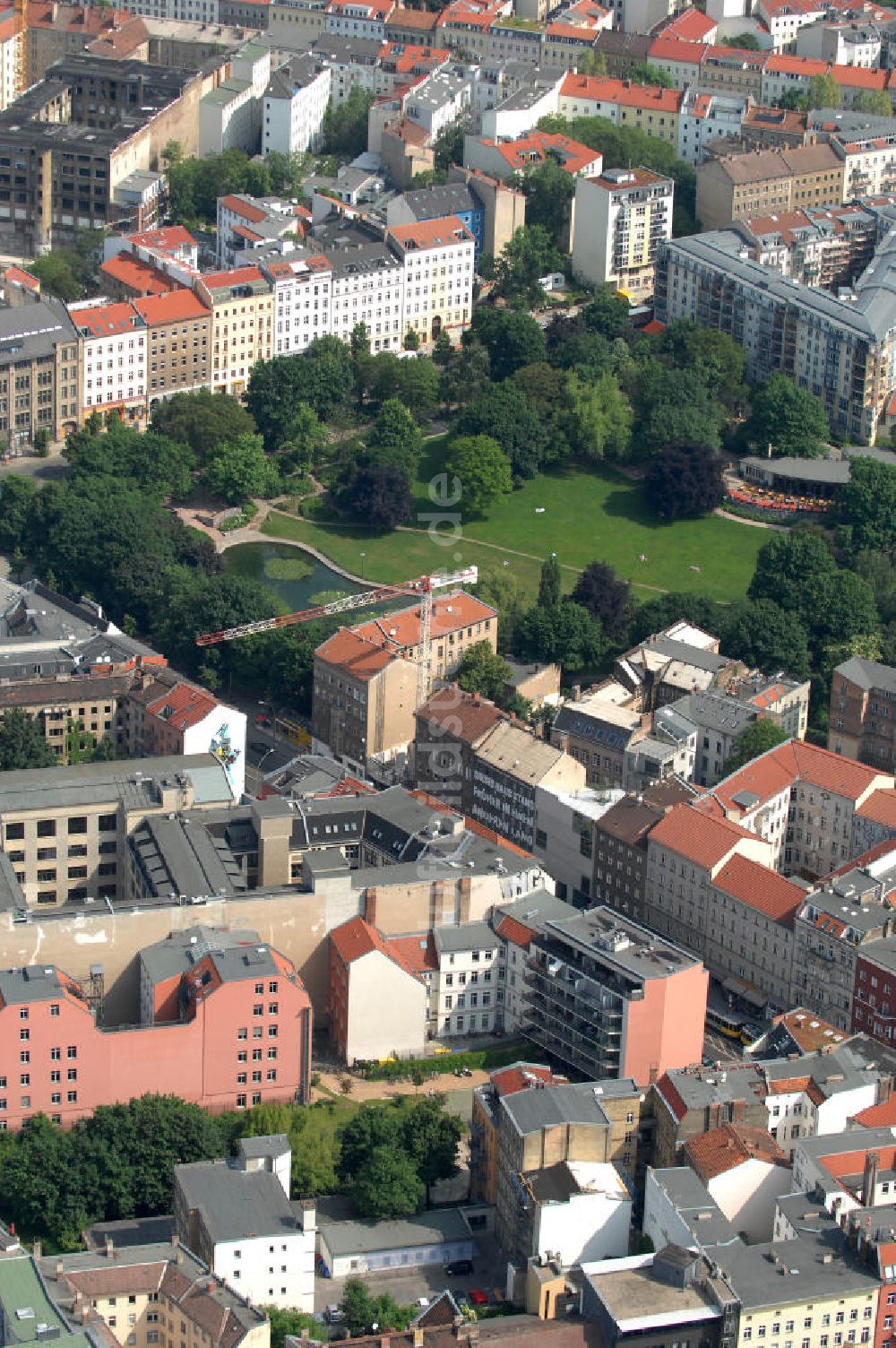 Luftbild Berlin - Wohngebiet an der Brunnenstrasse 194 in 10119 Berlin