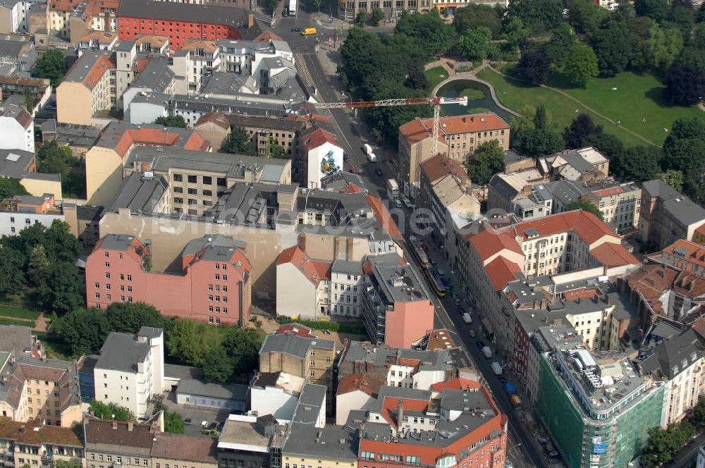 Luftbild Berlin - Wohngebiet an der Brunnenstrasse 194 in 10119 Berlin