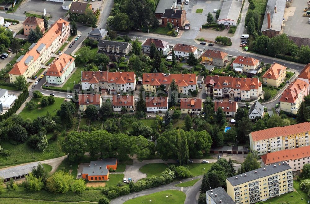 Luftbild Apolda - Wohngebiet an der Christian-Zimmermann-Straße in Apolda im Bundesland Thüringen