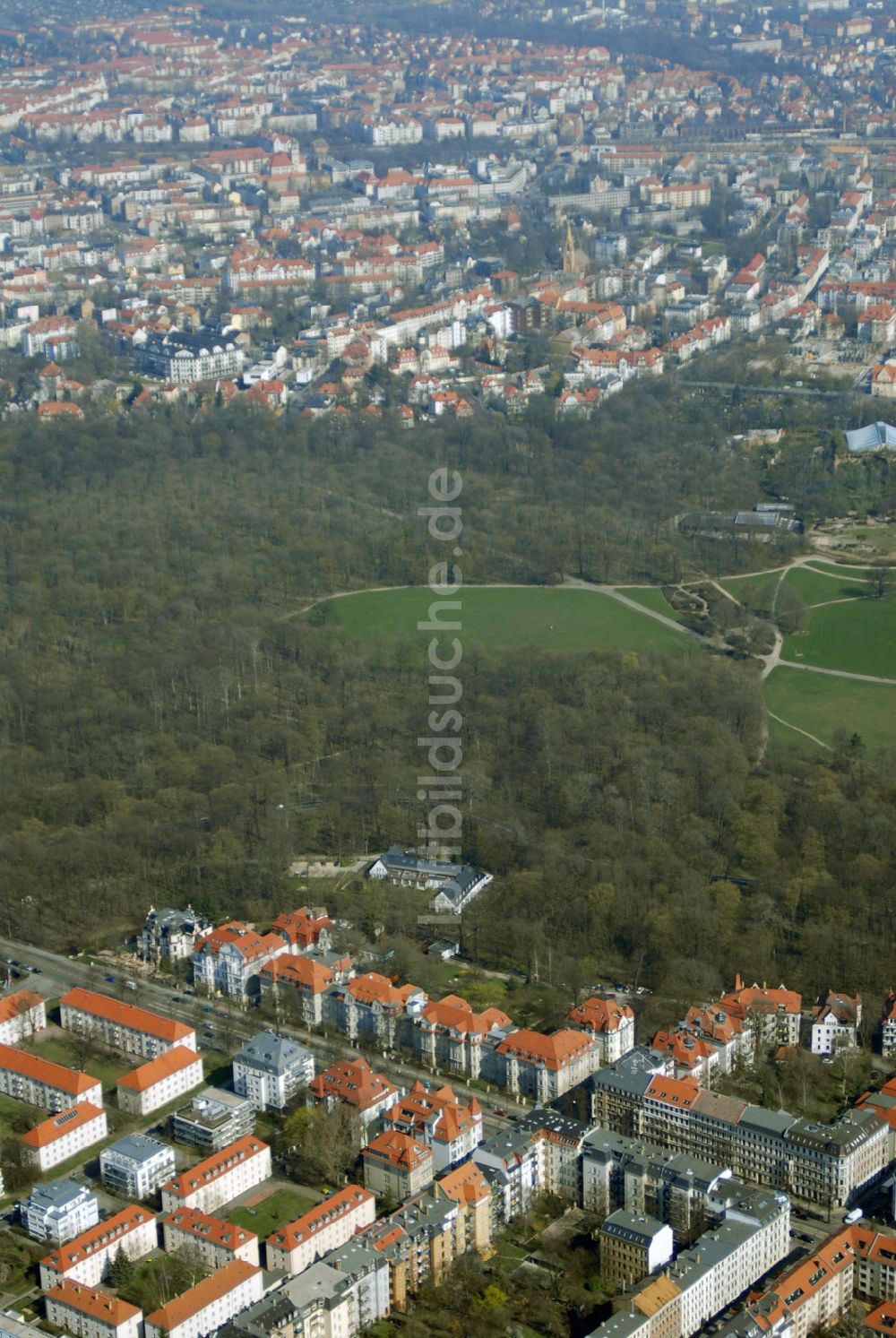 Luftaufnahme Leipzig - Wohngebiet an der Christianstrasse in Leipzig / Zentrum Nordwest