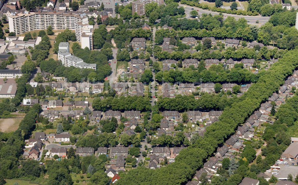 Luftaufnahme Duisburg - Wohngebiet in Duisburg im Bundesland Nordrhein-Westfalen