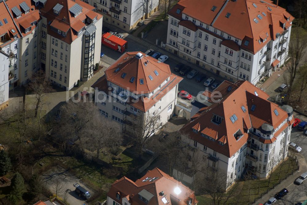 Luftbild Leipzig - Wohngebiet an der Ehrensteinstrasse in Leipzig Gohlis