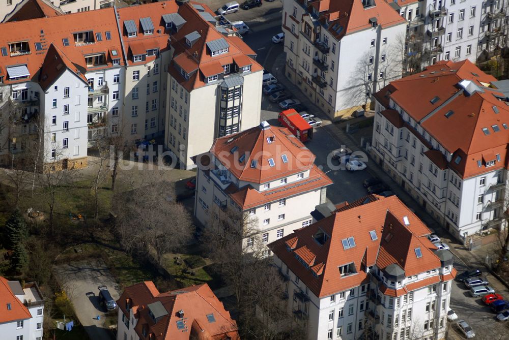 Leipzig von oben - Wohngebiet an der Ehrensteinstrasse in Leipzig Gohlis