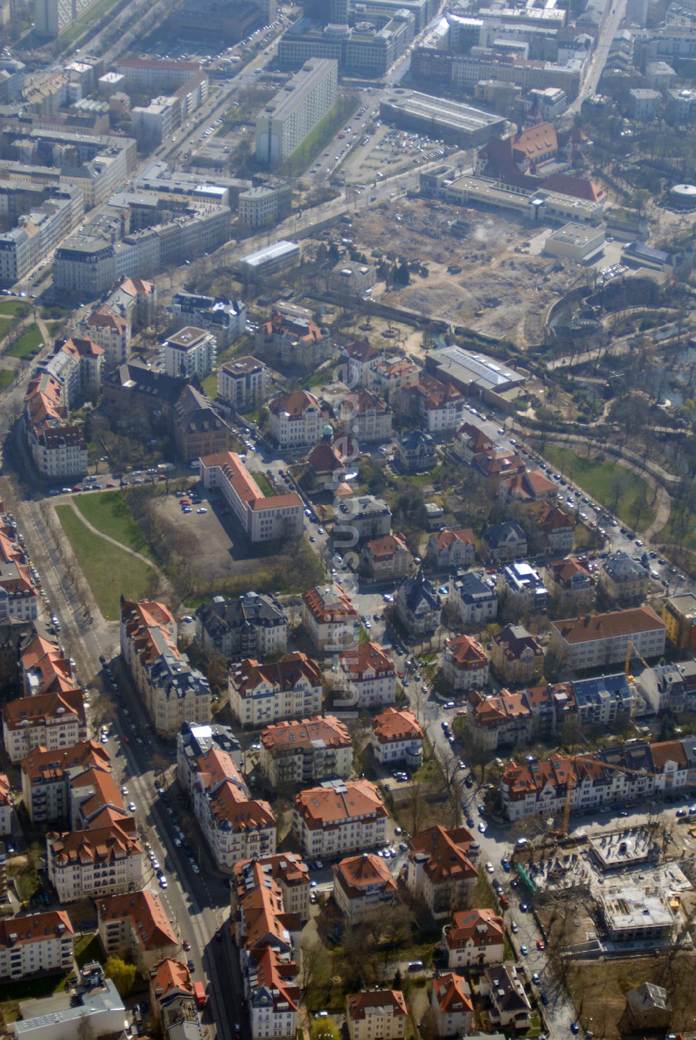 Luftaufnahme Leipzig - Wohngebiet an der Ehrensteinstrasse in Leipzig Gohlis