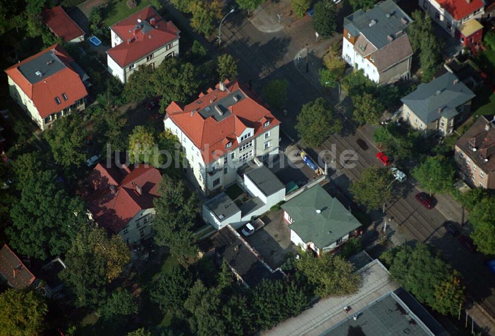 Luftbild Berlin-Karlshorst - Wohngebiet an der Ehrlichstraße 39 / Ecke Üderseestraße in Berlin-Karlshorst