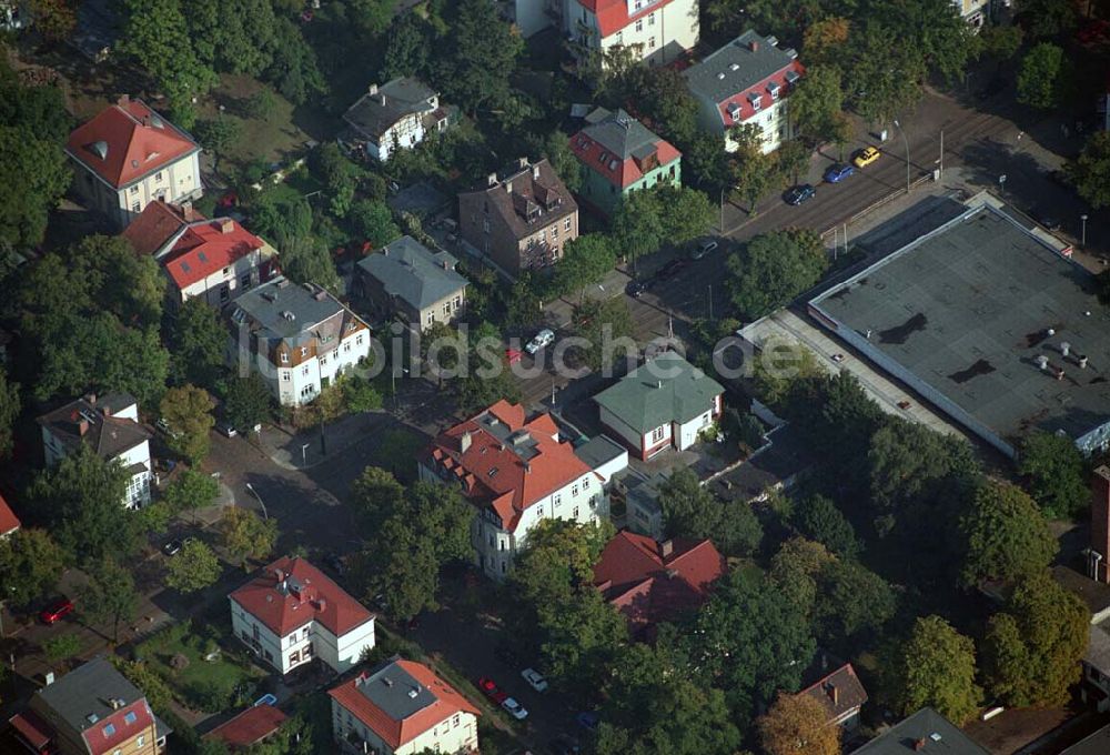 Luftbild Berlin-Karlshorst - Wohngebiet an der Ehrlichstraße 39 / Ecke Üderseestraße in Berlin-Karlshorst