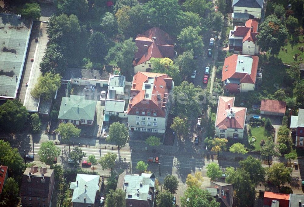 Berlin-Karlshorst von oben - Wohngebiet an der Ehrlichstraße 39 / Ecke Üderseestraße in Berlin-Karlshorst