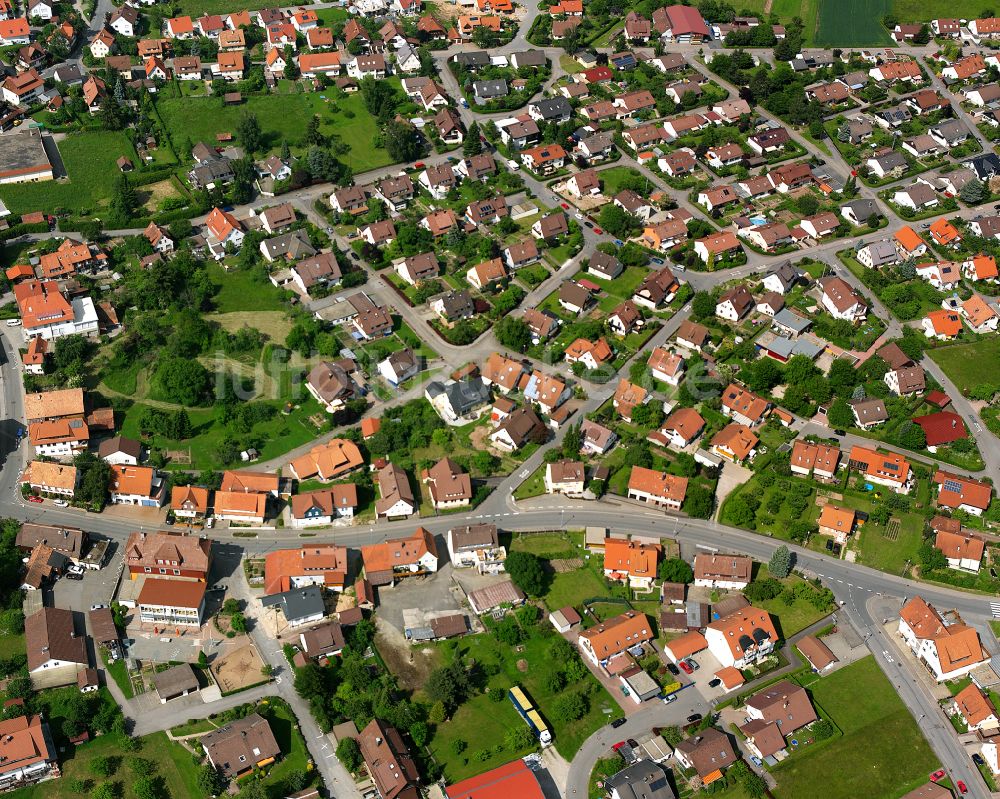 Luftbild Altburg - Wohngebiet einer Einfamilienhaus- Siedlung in Altburg im Bundesland Baden-Württemberg, Deutschland