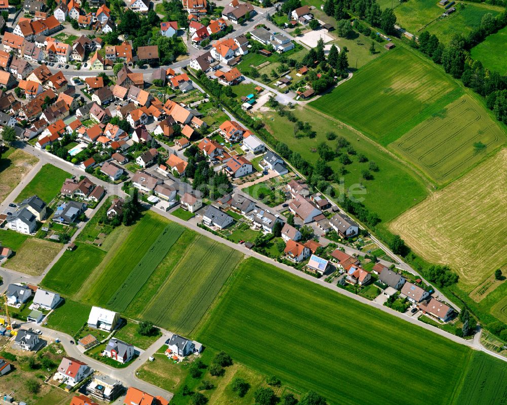 Luftbild Altingen - Wohngebiet einer Einfamilienhaus- Siedlung in Altingen im Bundesland Baden-Württemberg, Deutschland