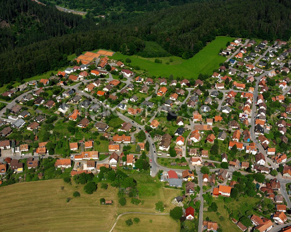 Luftbild Alzenberg - Wohngebiet einer Einfamilienhaus- Siedlung in Alzenberg im Bundesland Baden-Württemberg, Deutschland