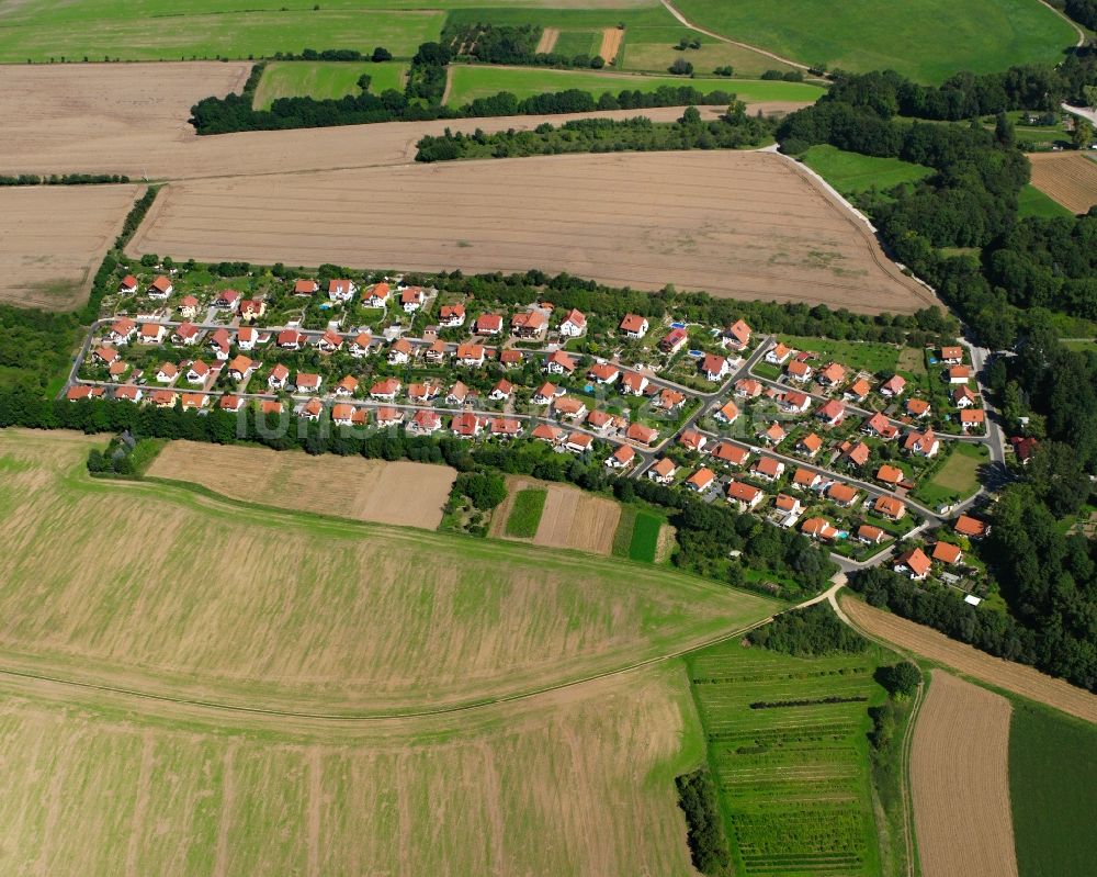 Luftbild Ammern - Wohngebiet einer Einfamilienhaus- Siedlung in Ammern im Bundesland Thüringen, Deutschland