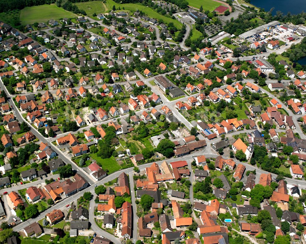 Luftbild Auenheim - Wohngebiet einer Einfamilienhaus- Siedlung in Auenheim im Bundesland Baden-Württemberg, Deutschland