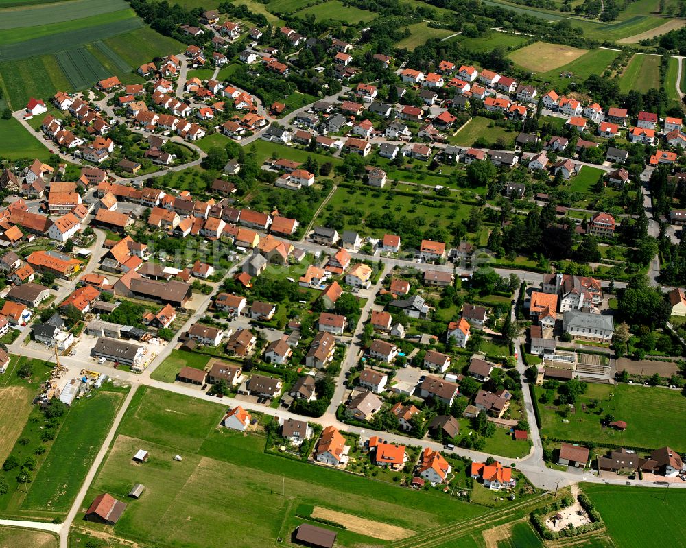 Luftbild Bad Liebenzell - Wohngebiet einer Einfamilienhaus- Siedlung in Bad Liebenzell im Bundesland Baden-Württemberg, Deutschland