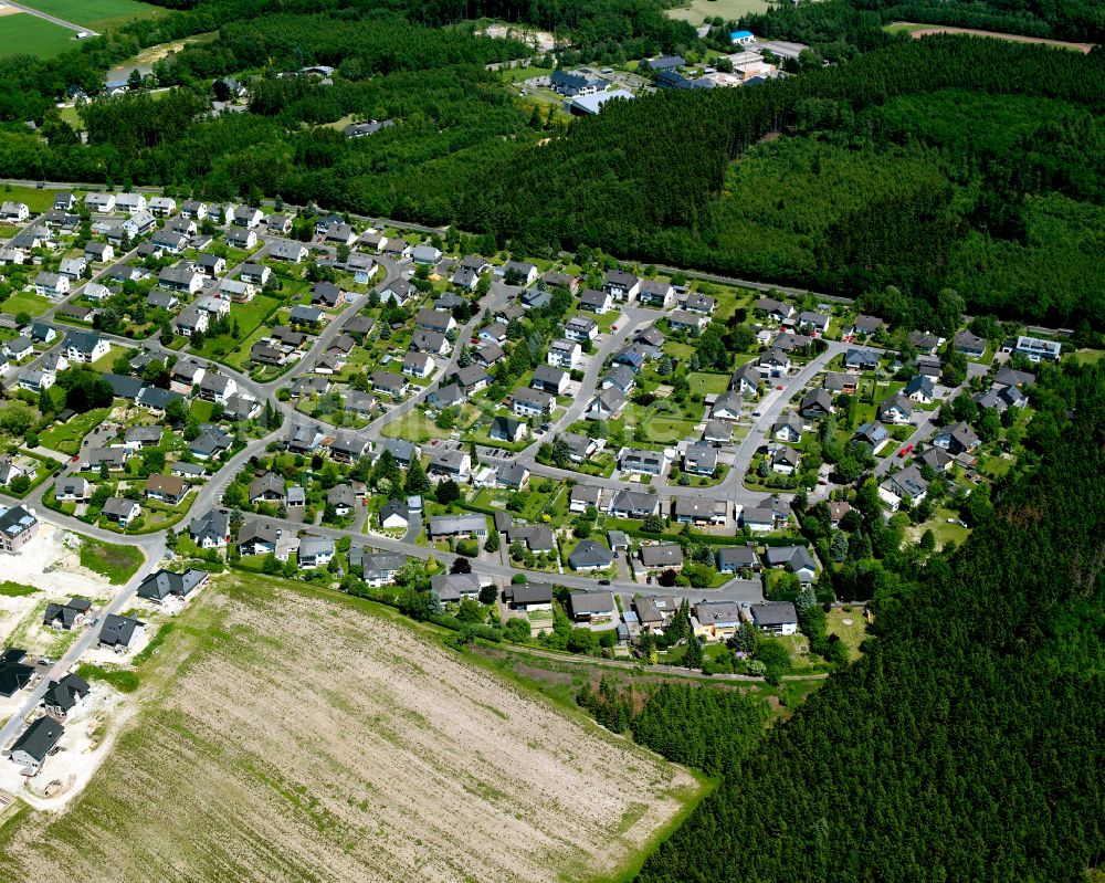 Luftbild Büchenbeuren - Wohngebiet einer Einfamilienhaus- Siedlung in Büchenbeuren im Bundesland Rheinland-Pfalz, Deutschland