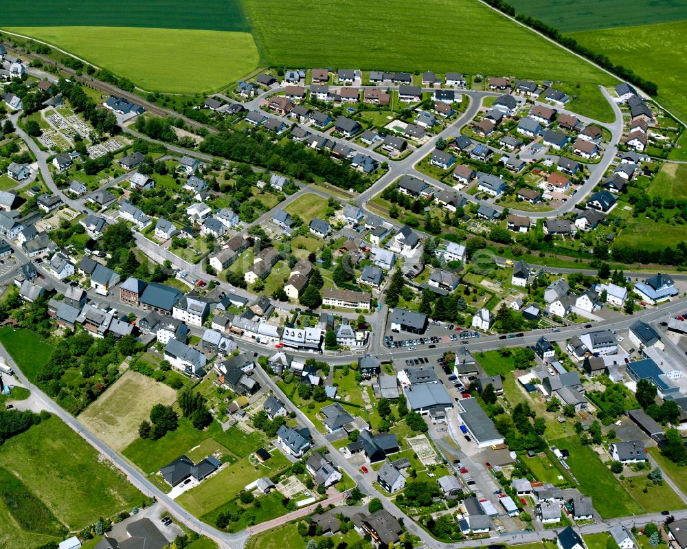 Büchenbeuren aus der Vogelperspektive: Wohngebiet einer Einfamilienhaus- Siedlung in Büchenbeuren im Bundesland Rheinland-Pfalz, Deutschland