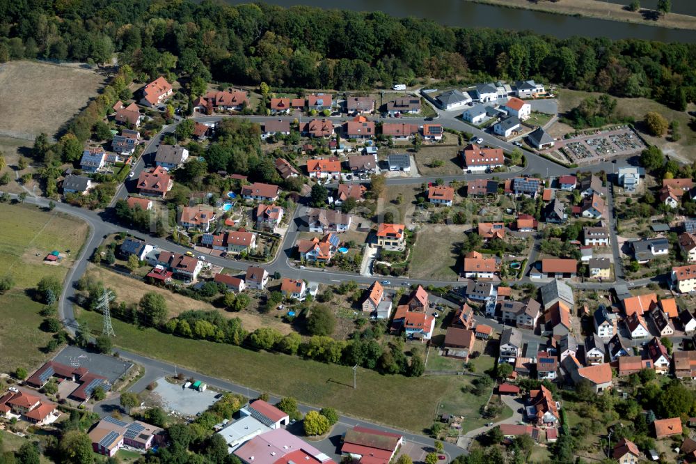 Luftaufnahme Bergrothenfels - Wohngebiet einer Einfamilienhaus- Siedlung in Bergrothenfels im Bundesland Bayern, Deutschland