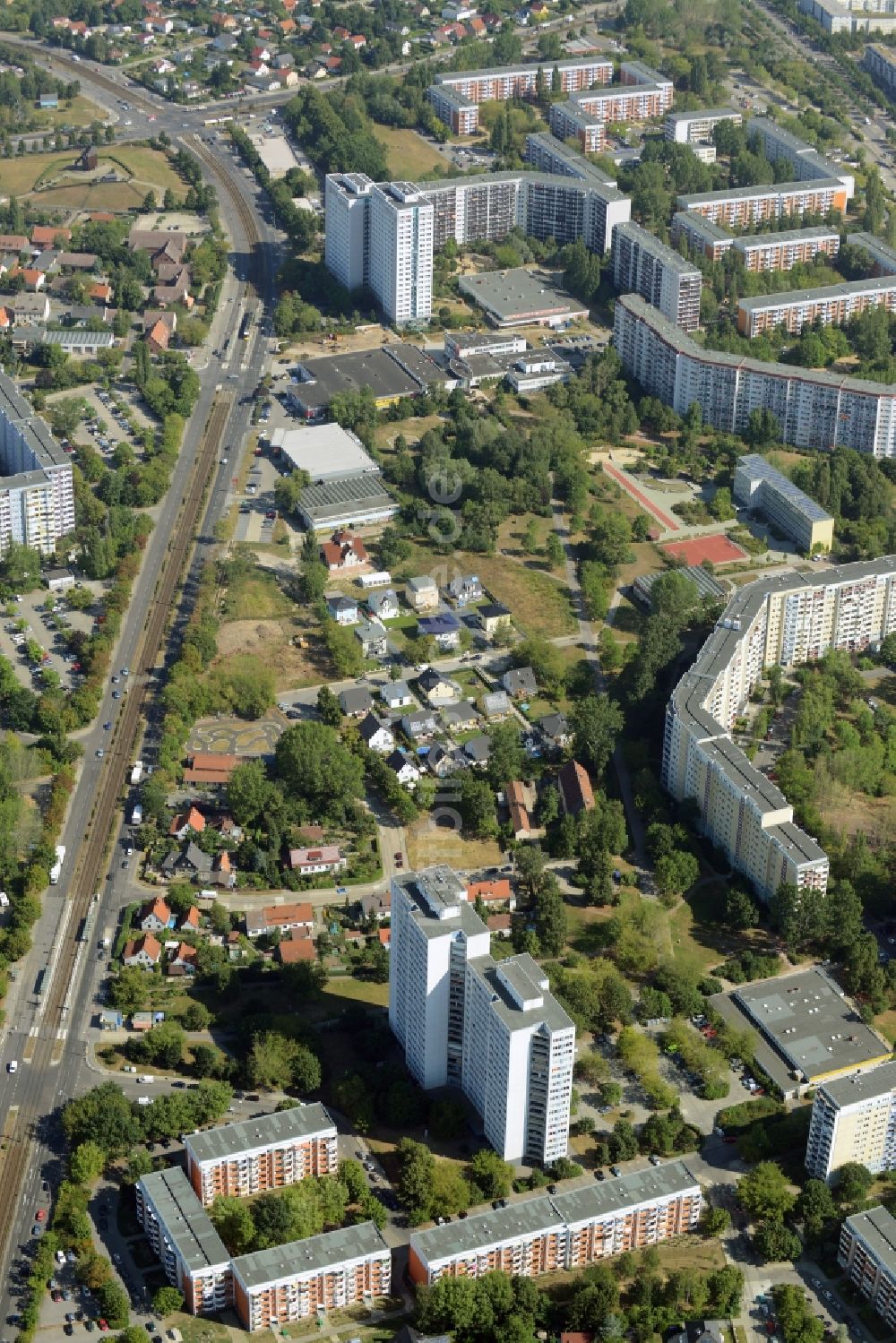 Luftaufnahme Berlin - Wohngebiet einer Einfamilienhaus- Siedlung in Berlin