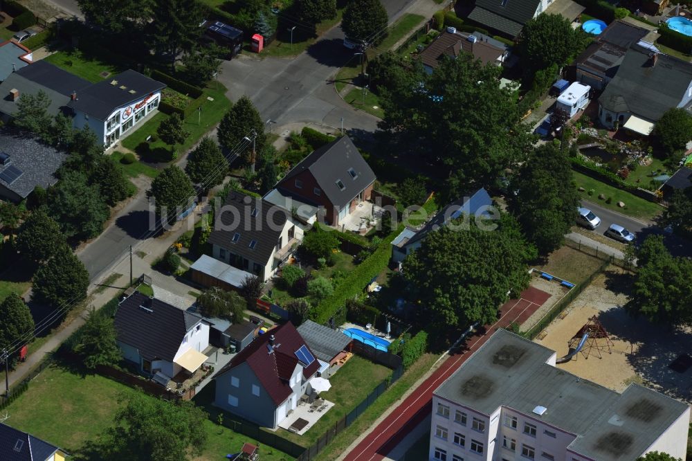 Berlin Kaulsdorf von oben - Wohngebiet einer Einfamilienhaus- Siedlung in Berlin- Kaulsdorf