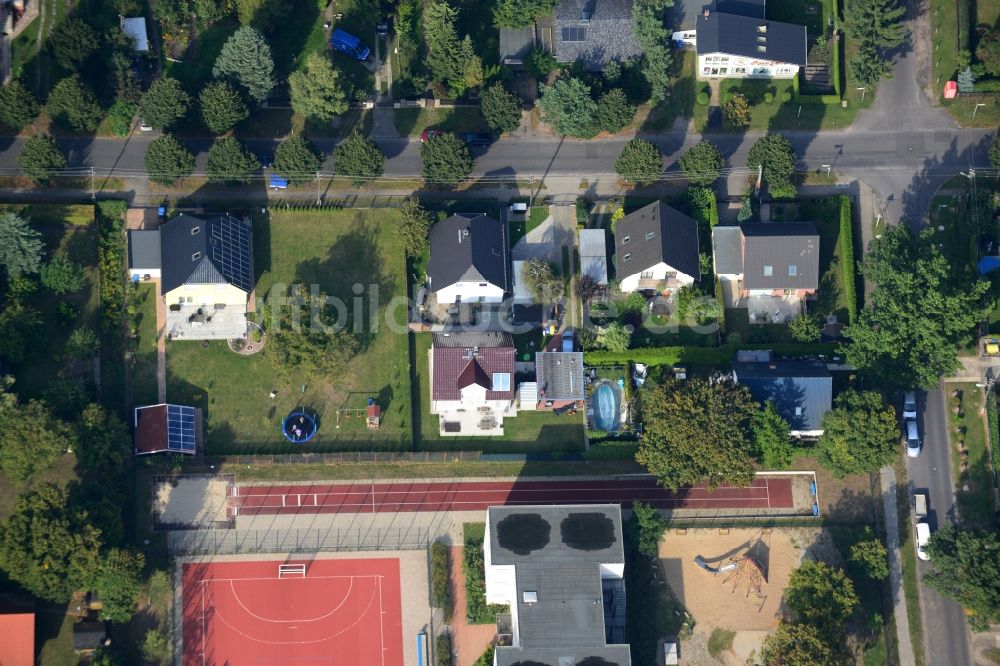 Berlin Kaulsdorf von oben - Wohngebiet einer Einfamilienhaus- Siedlung in Berlin- Kaulsdorf