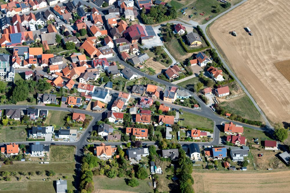 Luftbild Birkenfeld - Wohngebiet einer Einfamilienhaus- Siedlung in Birkenfeld im Bundesland Bayern, Deutschland