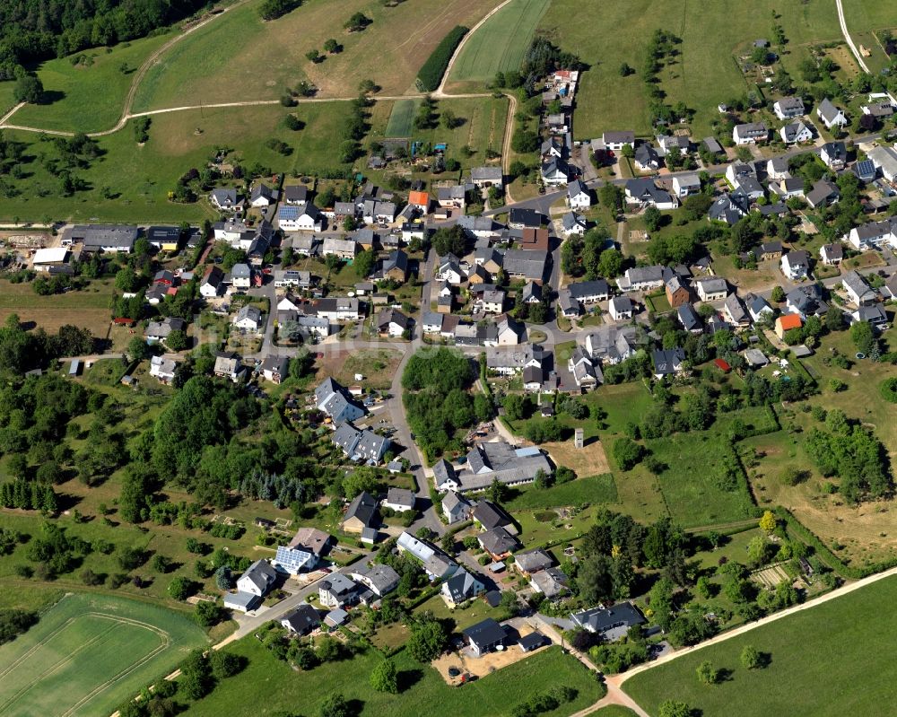 Luftbild Boppard - Wohngebiet einer Einfamilienhaus- Siedlung in Boppard im Bundesland Rheinland-Pfalz