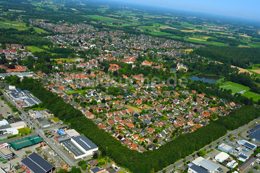 Luftbild Borken - Wohngebiet einer Einfamilienhaus- Siedlung in Borken im Bundesland Nordrhein-Westfalen, Deutschland