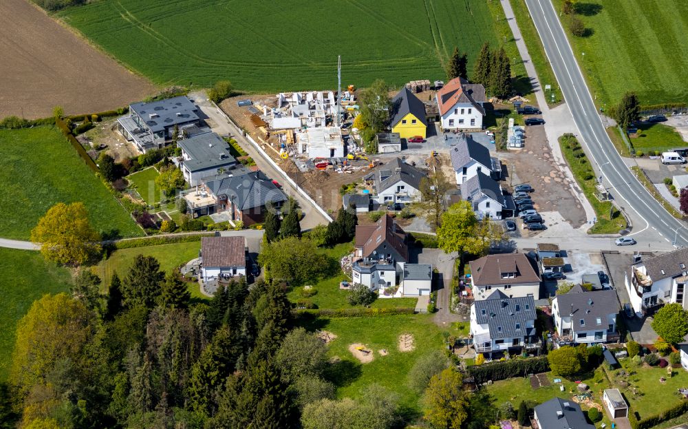 Luftbild Brenscheid - Wohngebiet einer Einfamilienhaus- Siedlung in Brenscheid im Bundesland Nordrhein-Westfalen, Deutschland