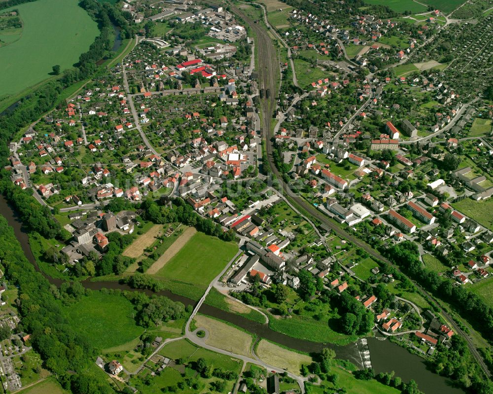 Cronschwitz aus der Vogelperspektive: Wohngebiet einer Einfamilienhaus- Siedlung in Cronschwitz im Bundesland Thüringen, Deutschland