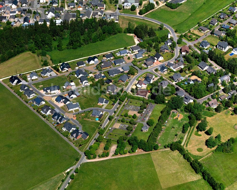 Dichtelbach von oben - Wohngebiet einer Einfamilienhaus- Siedlung in Dichtelbach im Bundesland Rheinland-Pfalz