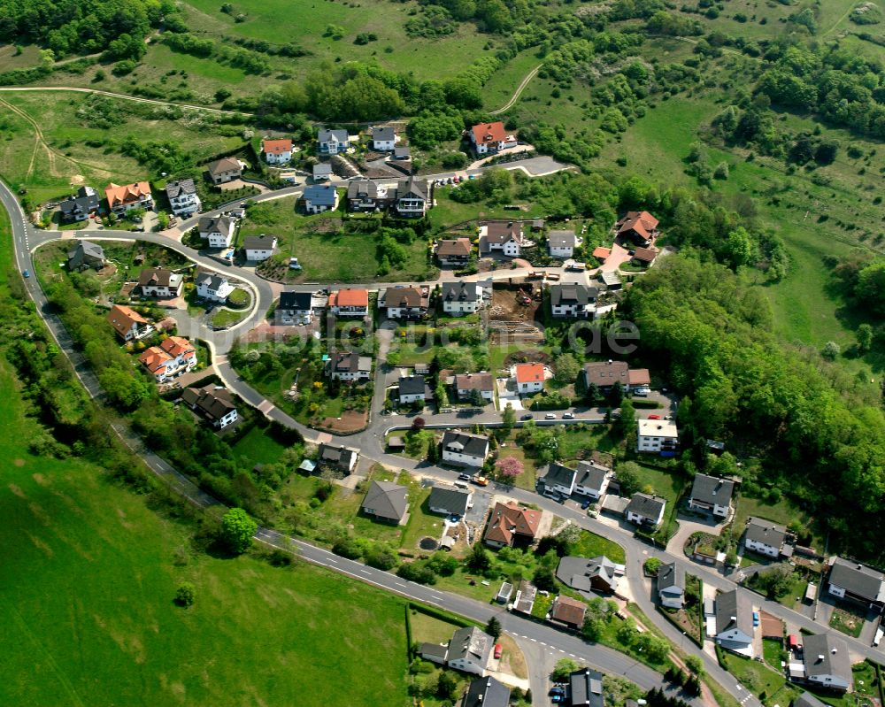 Luftbild Donsbach - Wohngebiet einer Einfamilienhaus- Siedlung in Donsbach im Bundesland Hessen, Deutschland