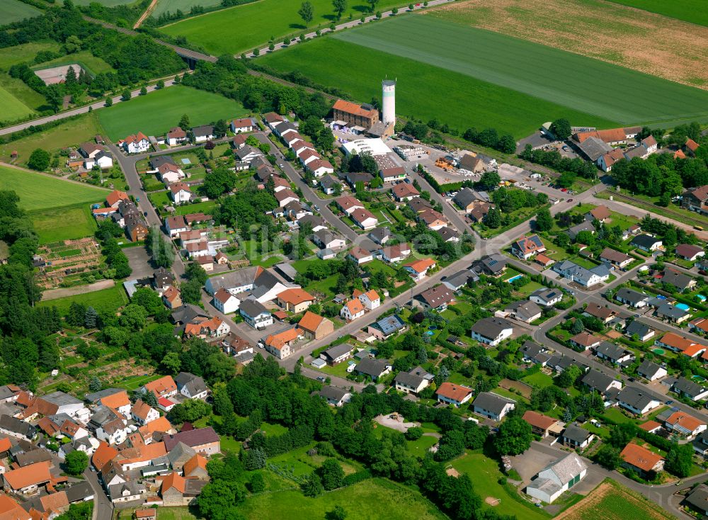 Luftaufnahme Dreisen - Wohngebiet einer Einfamilienhaus- Siedlung in Dreisen im Bundesland Rheinland-Pfalz, Deutschland