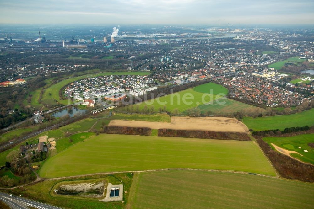 Luftbild Duisburg - Wohngebiet einer Einfamilienhaus- Siedlung in Duisburg im Bundesland Nordrhein-Westfalen