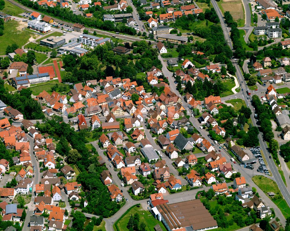 Luftbild Dußlingen - Wohngebiet einer Einfamilienhaus- Siedlung in Dußlingen im Bundesland Baden-Württemberg, Deutschland