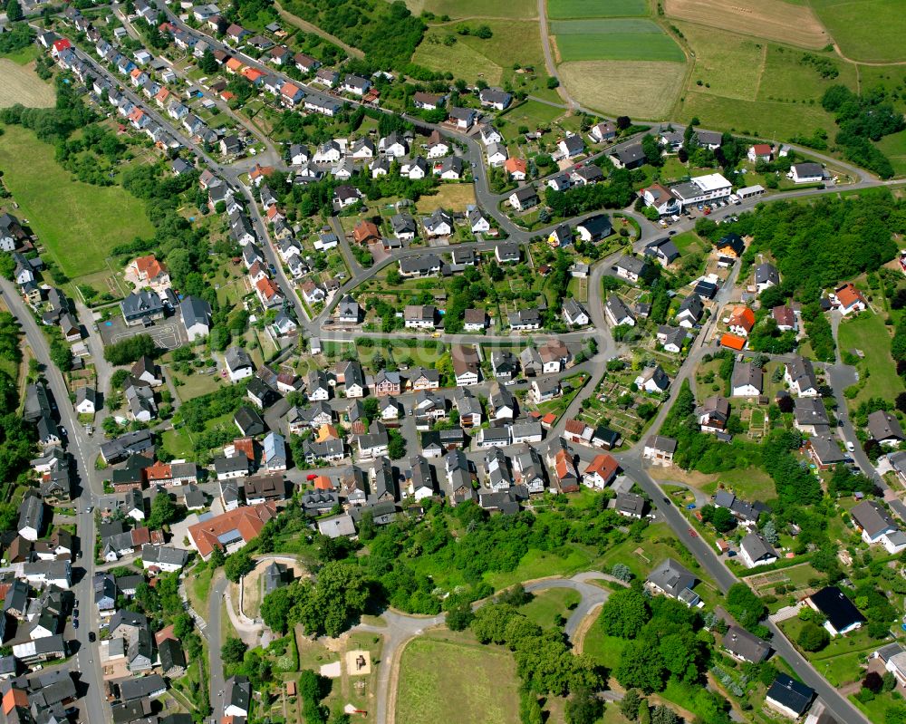 Eibach von oben - Wohngebiet einer Einfamilienhaus- Siedlung in Eibach im Bundesland Hessen, Deutschland