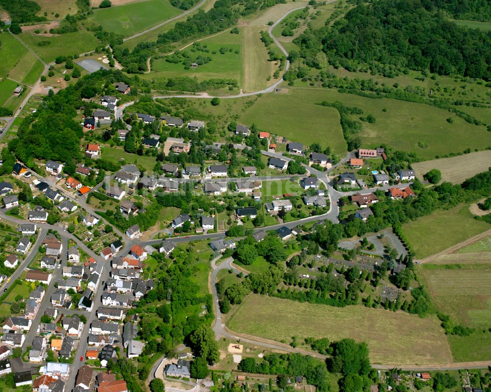 Eibach aus der Vogelperspektive: Wohngebiet einer Einfamilienhaus- Siedlung in Eibach im Bundesland Hessen, Deutschland