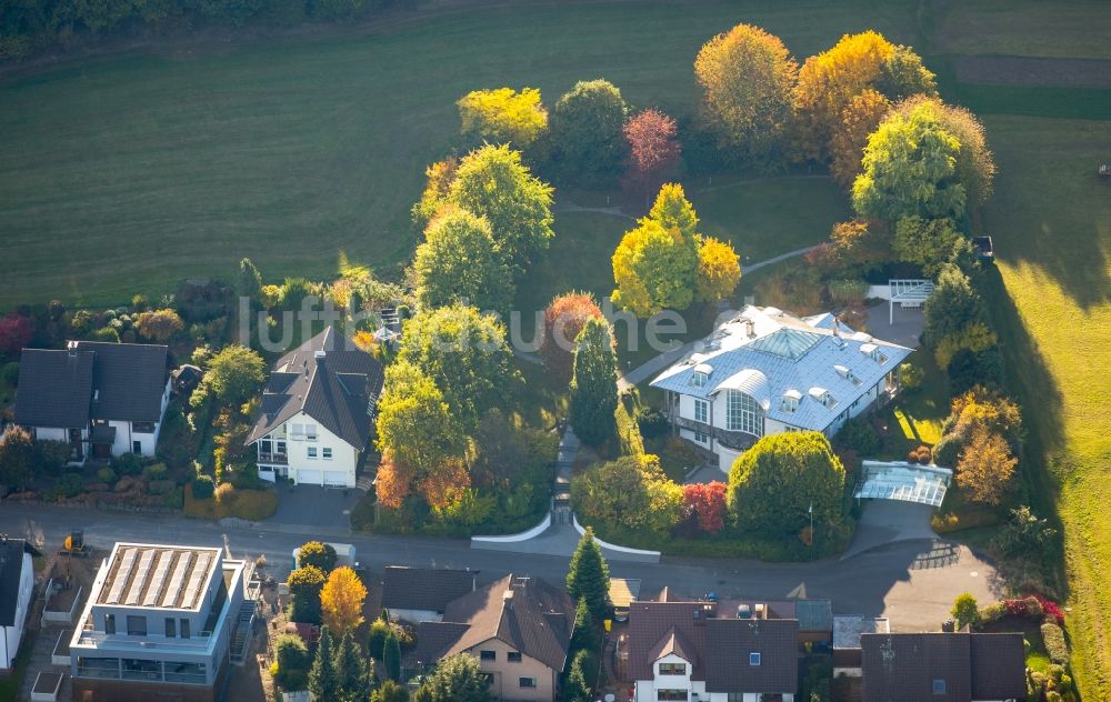 Luftbild Freudenberg - Wohngebiet einer Einfamilienhaus- Siedlung an der Eichener Straße in Freudenberg im Bundesland Nordrhein-Westfalen