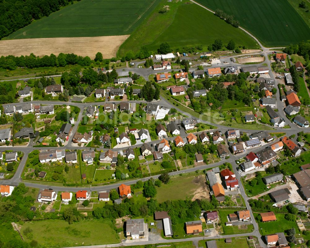 Eifa aus der Vogelperspektive: Wohngebiet einer Einfamilienhaus- Siedlung in Eifa im Bundesland Hessen, Deutschland