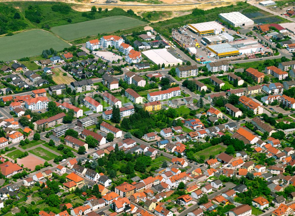 Luftbild Eisenberg (Pfalz) - Wohngebiet einer Einfamilienhaus- Siedlung in Eisenberg (Pfalz) im Bundesland Rheinland-Pfalz, Deutschland