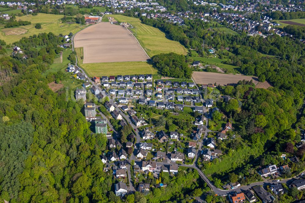 Wengern von oben - Wohngebiet einer Einfamilienhaus- Siedlung Auf dem Elberg in Wengern im Bundesland Nordrhein-Westfalen, Deutschland