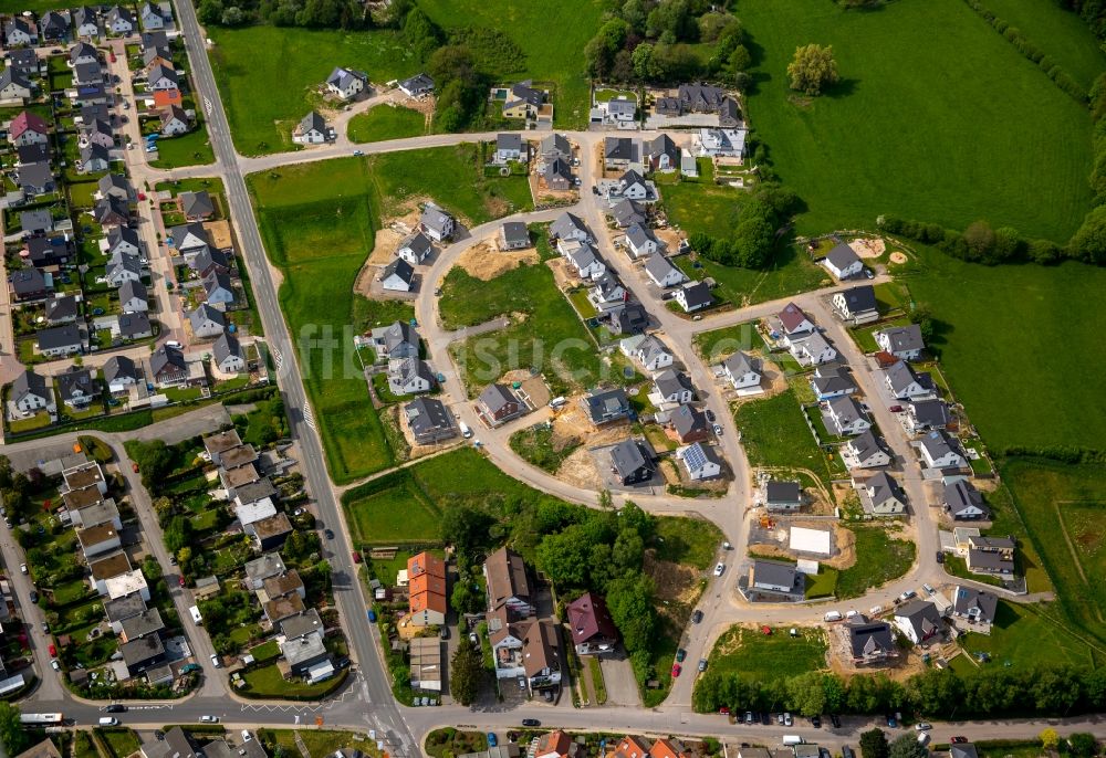 Ennepetal von oben - Wohngebiet einer Einfamilienhaus- Siedlung in Ennepetal im Bundesland Nordrhein-Westfalen