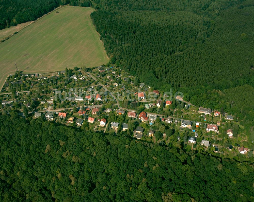 Luftbild Ernsee - Wohngebiet einer Einfamilienhaus- Siedlung in Ernsee im Bundesland Thüringen, Deutschland