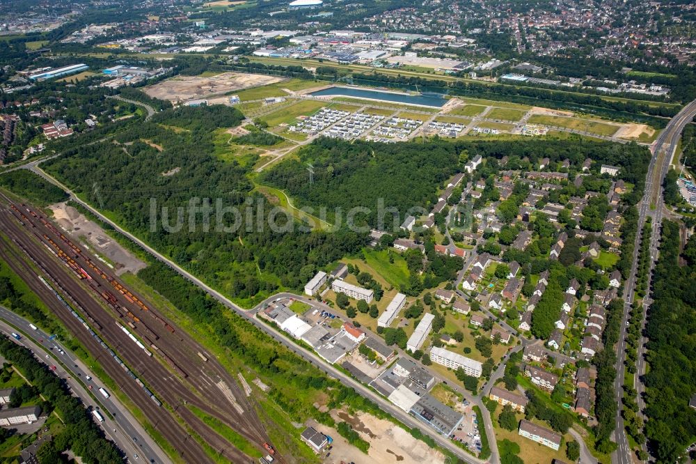 Gelsenkirchen von oben - Wohngebiet einer Einfamilienhaus- Siedlung in Gelsenkirchen im Bundesland Nordrhein-Westfalen