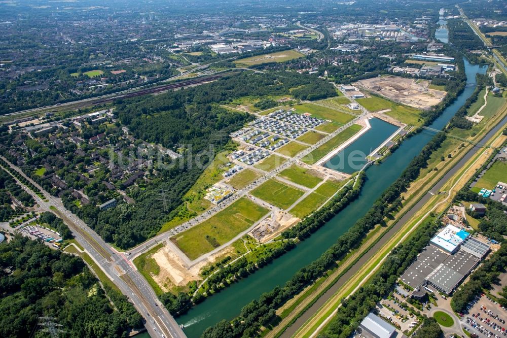 Gelsenkirchen von oben - Wohngebiet einer Einfamilienhaus- Siedlung in Gelsenkirchen im Bundesland Nordrhein-Westfalen