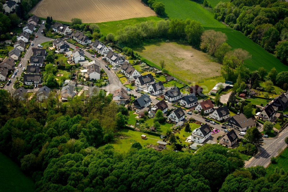 Luftaufnahme Gevelsberg - Wohngebiet einer Einfamilienhaus- Siedlung in Gevelsberg im Bundesland Nordrhein-Westfalen