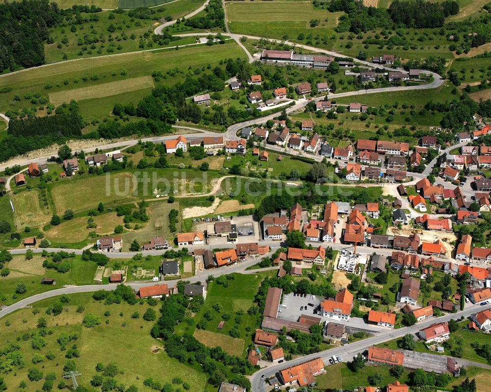 Haiterbach aus der Vogelperspektive: Wohngebiet einer Einfamilienhaus- Siedlung in Haiterbach im Bundesland Baden-Württemberg, Deutschland