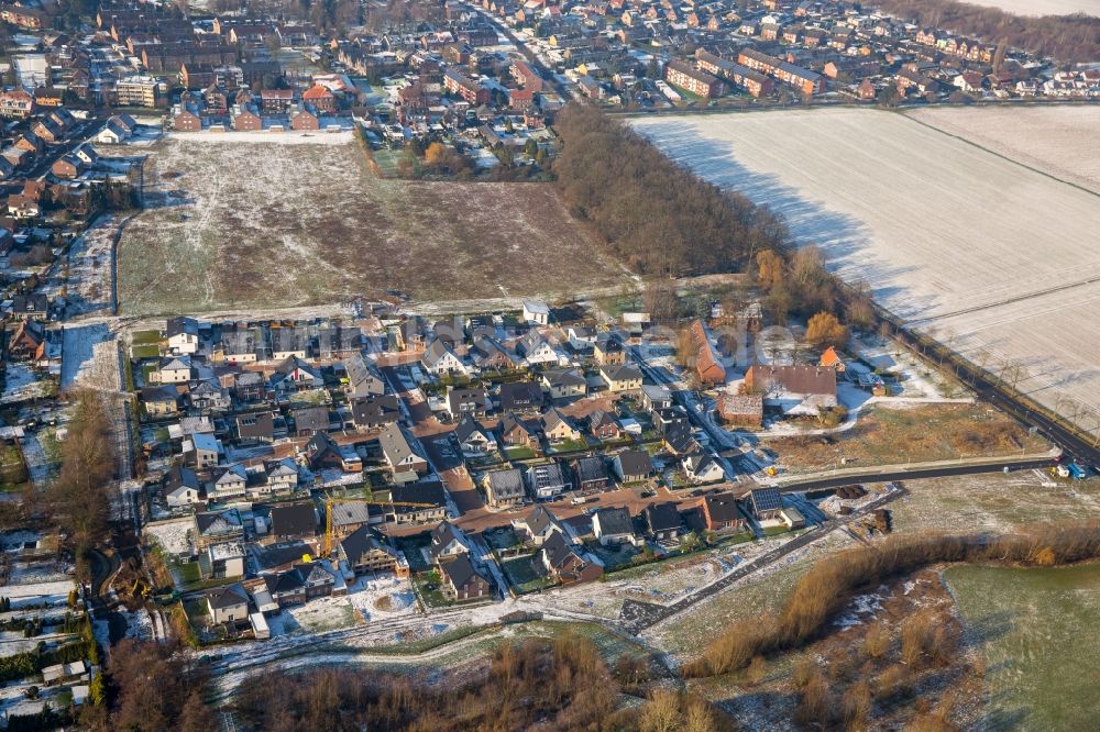 Luftbild Hamm - Wohngebiet einer Einfamilienhaus- Siedlung in Hamm im Bundesland Nordrhein-Westfalen